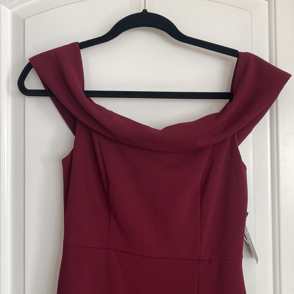 Lulus NWT Aveline Dress in Burgundy, Size Small - Picture 9 of 17